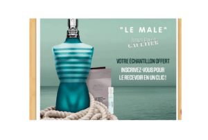 Échantillon gratuit eau de toilette Le Male de Jean Paul Gaultier