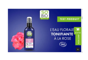 Eau florale tonifiante à la rose de SO’BiO étic : 100 produits à tester