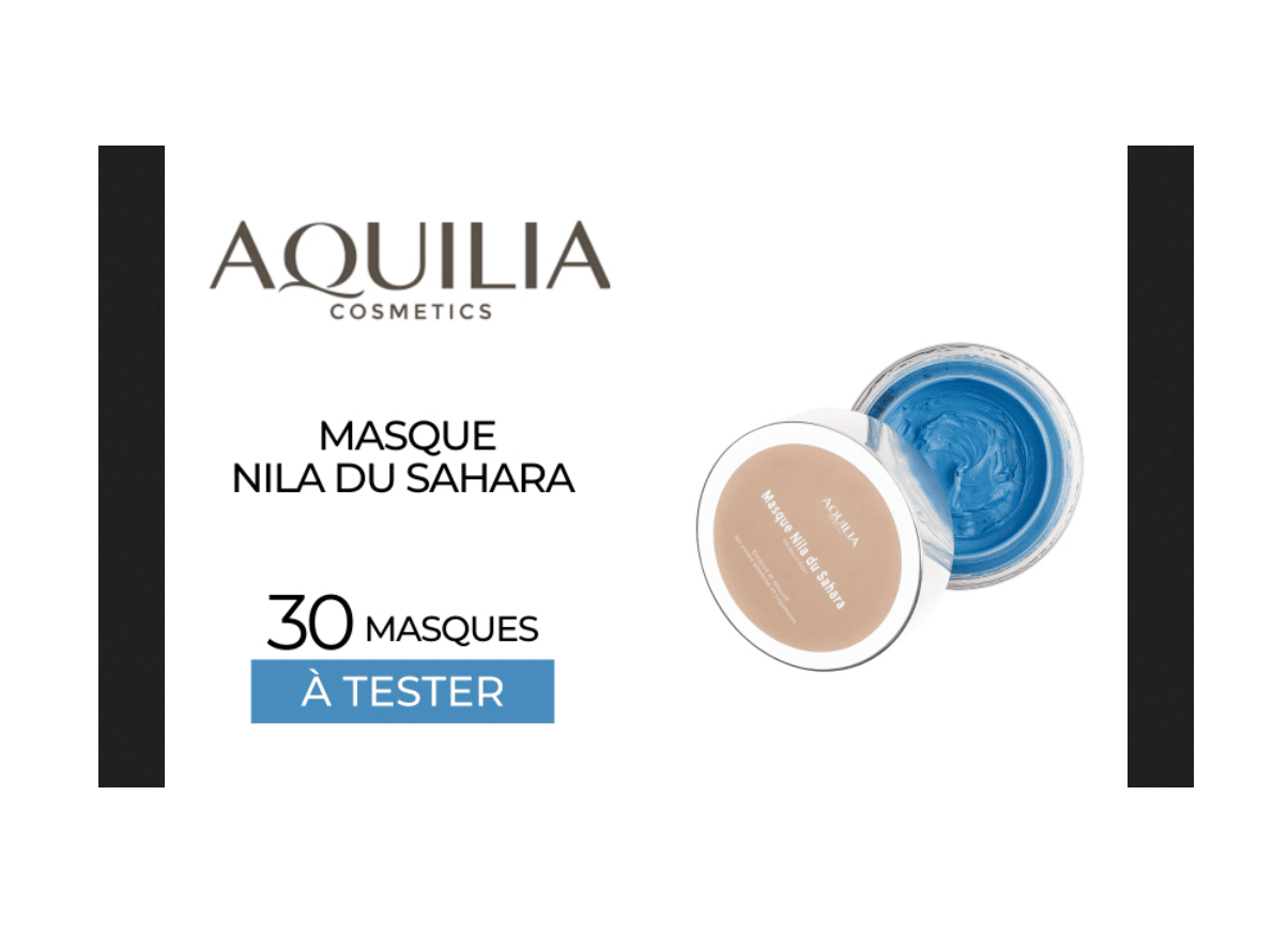 Masque Nila du Sahara « AQUILIA Cosmetics » à tester gratuitement