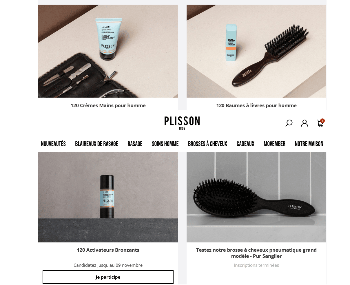 Produits de soin Plisson à tester : 360 soins offerts