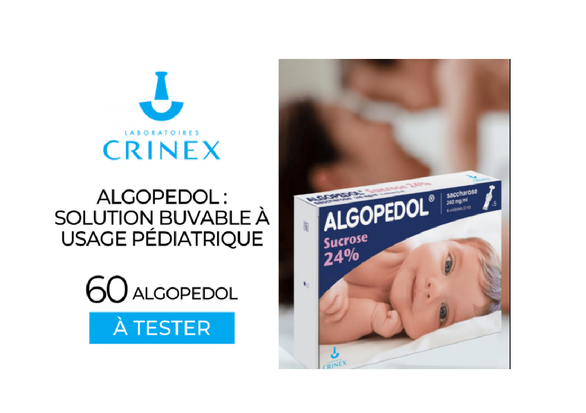 Algopedol de CRINEX : 60 solutions buvables à tester gratuitement