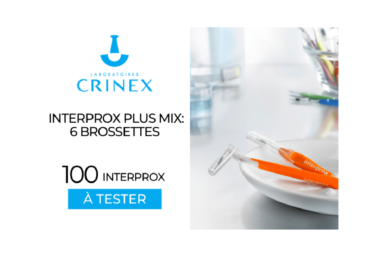 Interprox Plus Mix CRINEX : 100 brossettes à tester gratuitement