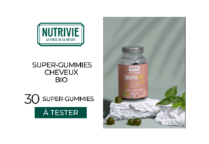 Super-Gummies Cheveux BIO Nutrivie : 30 produits offerts