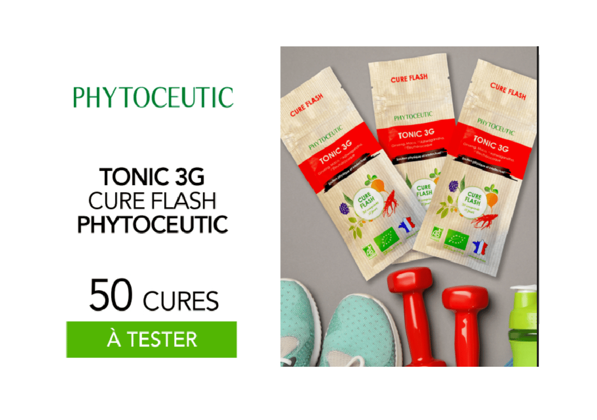 TONIC 3G CURE FLASH Phytoceutic à tester : 50 cures offertes