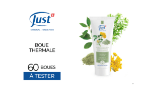 Boue thermale Just gratuite : 60 produits à tester