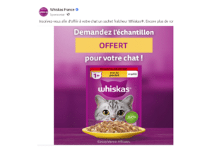 Échantillon gratuit de sachet fraîcheur Whiskas pour chats adultes