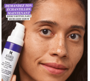 Échantillon gratuit du sérum Retinol Skin-Renewing Daily Micro-Dose Kiehl’s