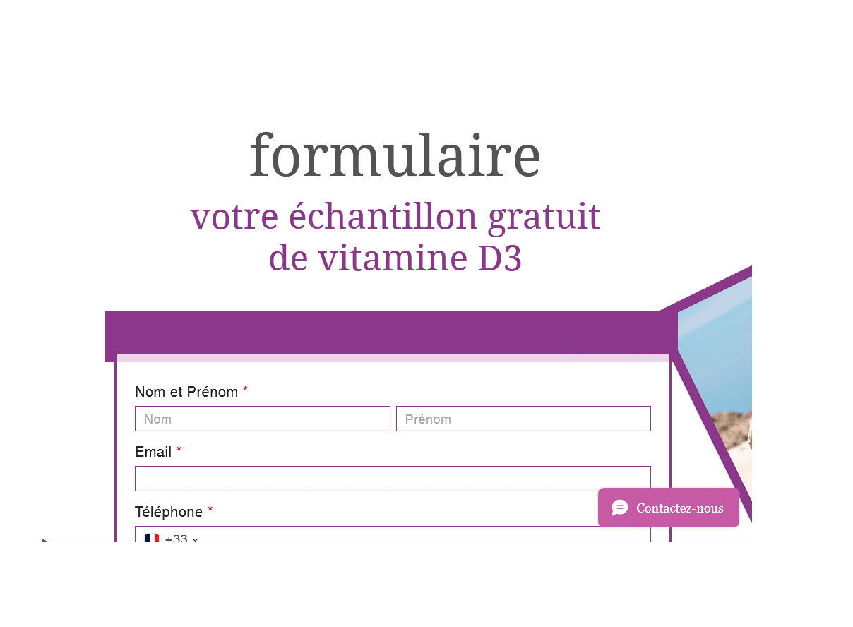 Échantillons gratuits de complément alimentaire vitamine D3