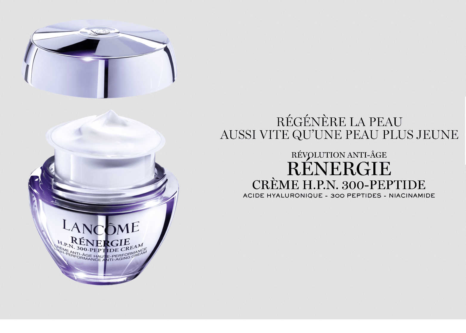 Échantillons gratuits de la crème Rénergie H.P.N 300 Peptides Lancôme